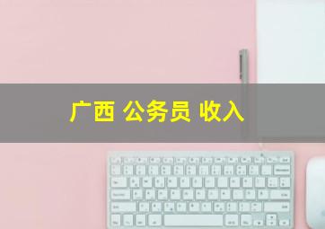 广西 公务员 收入